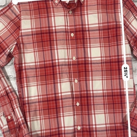 Vineyard Vines Red Purple Plaid Long Sleeve Button Collar Shirt 8 LNWOT - Picture 4 of 10
